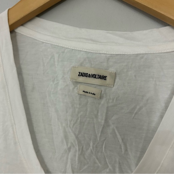 Zadig & Voltaire Tiny Chantelle Beaded Butterfly Tee - Picture 6 of 6